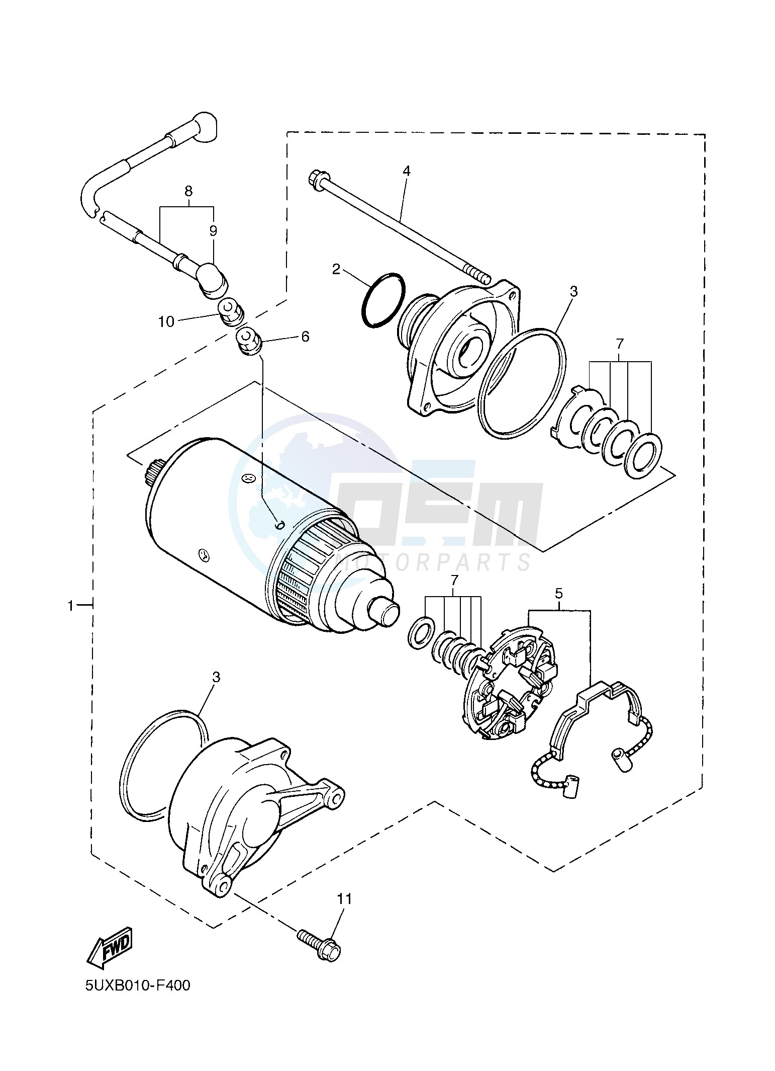 STARTING MOTOR image