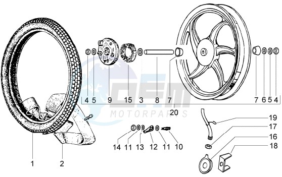 Alloy front wheel image