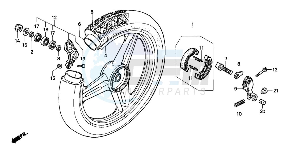 REAR WHEEL (SH75DP/DS) image