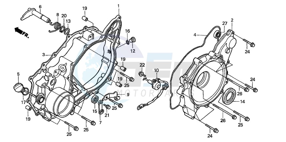 REAR CRANKCASE COVER image