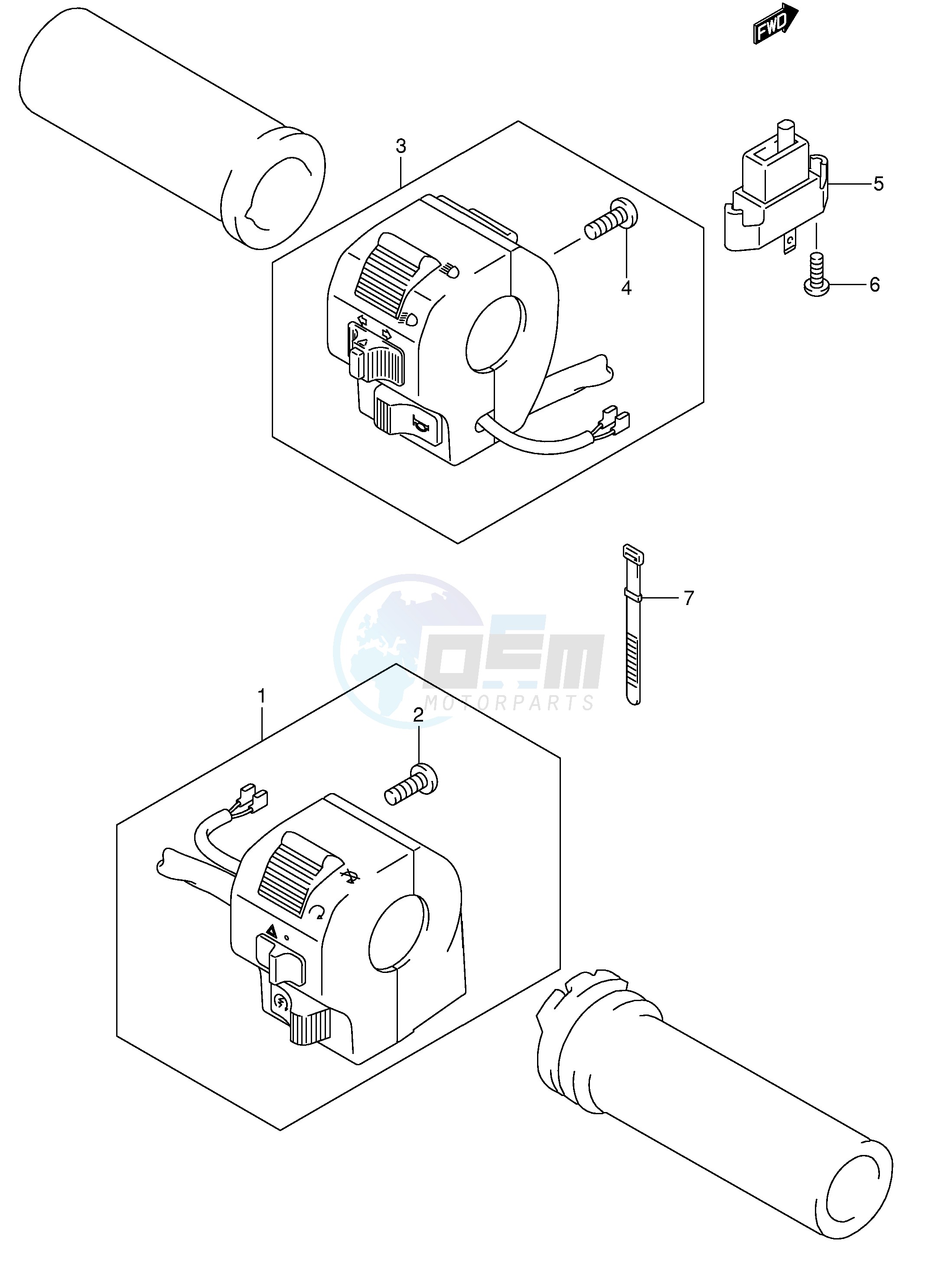 HANDLE SWITCH (MODEL K4) blueprint