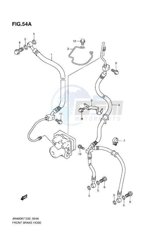 FRONT BRAKE HOSE image