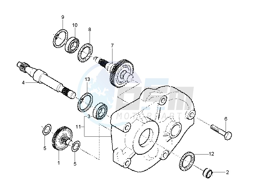 Rear Wheel axle image