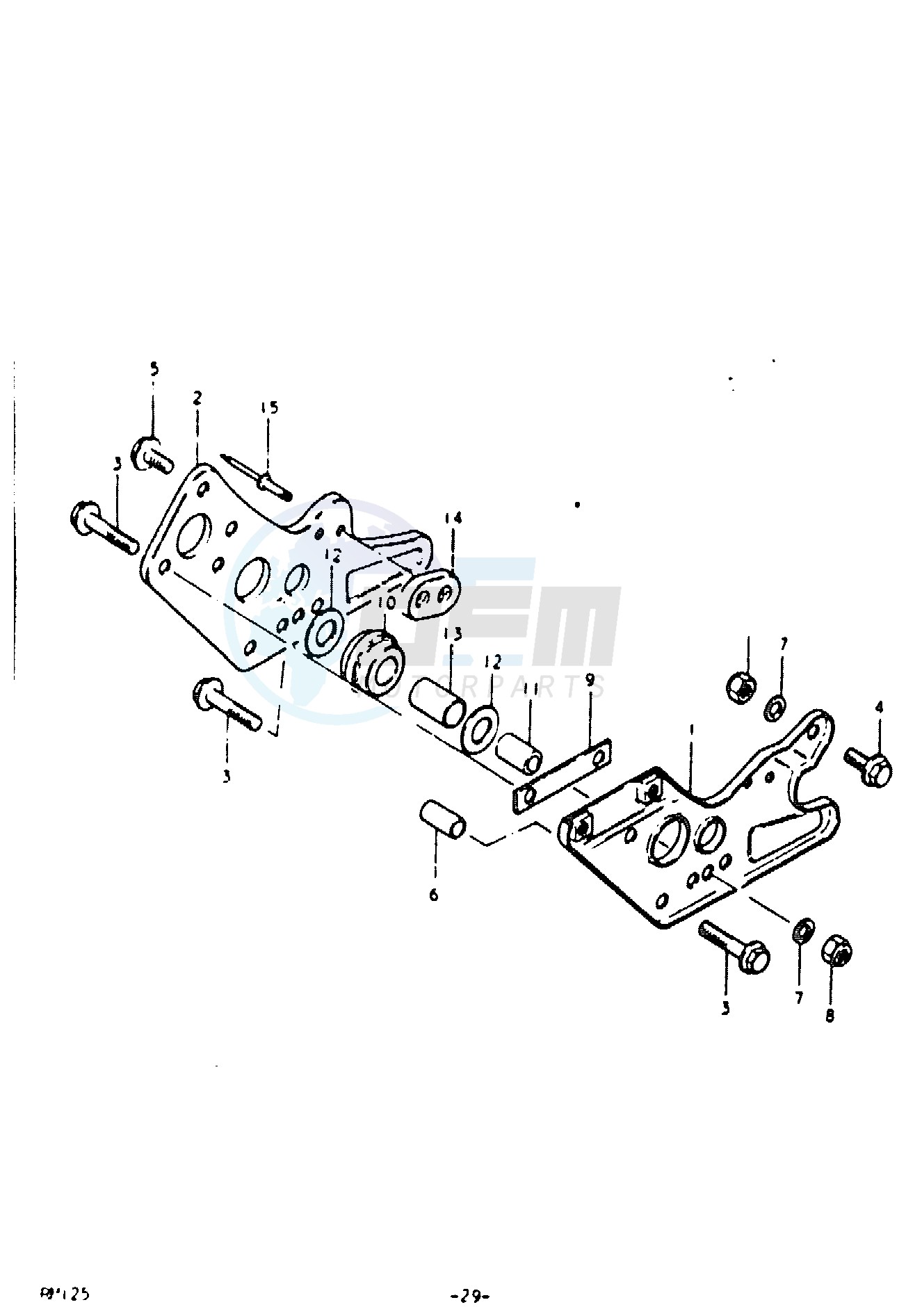 CHAIN GUIDE (RM125T) image