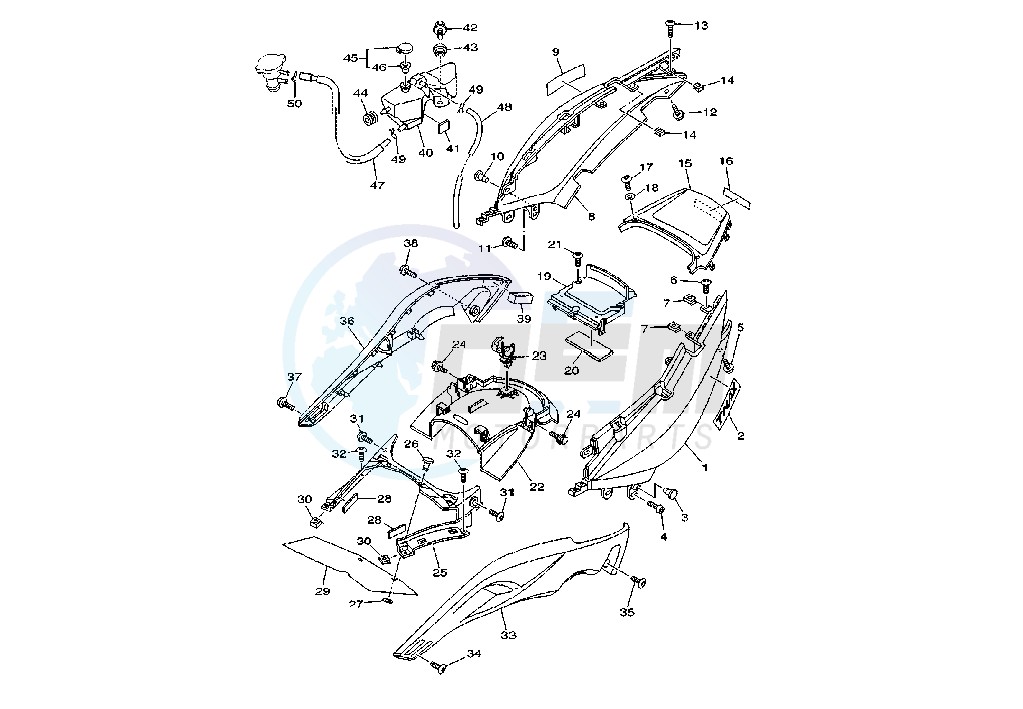 REAR BODY blueprint