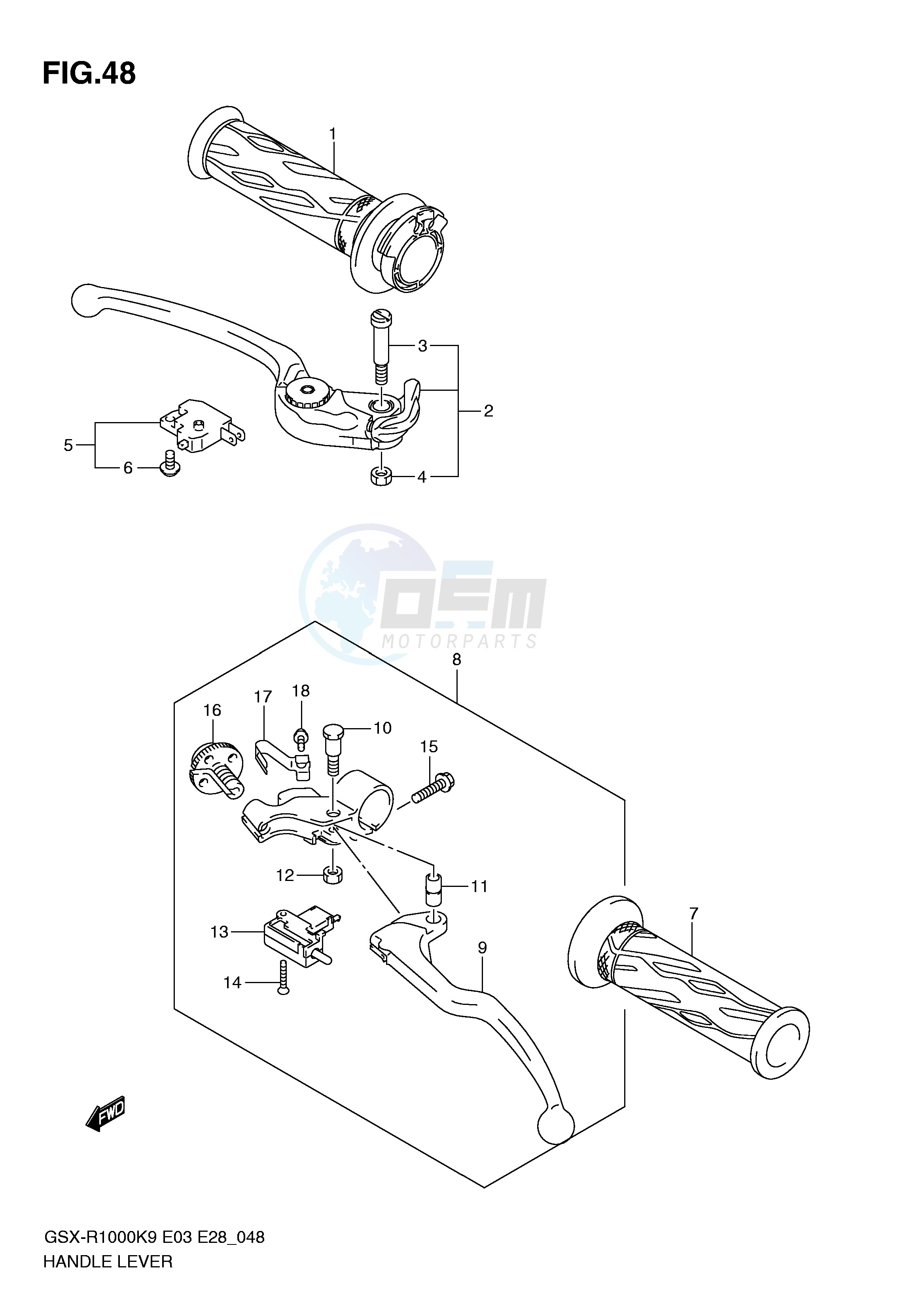 HANDLE LEVER image