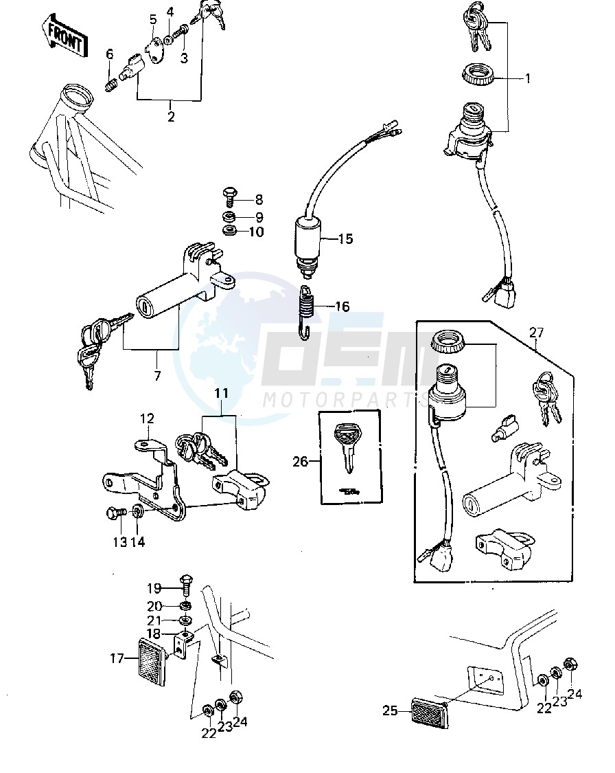 IGNITION SWITCH_LOCKS_REFLECTORS -- 79-80 A3_A3A_A4- - image