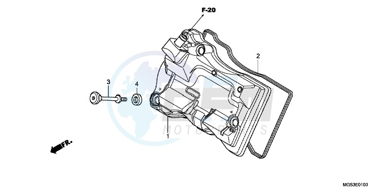 CYLINDER HEAD COVER blueprint