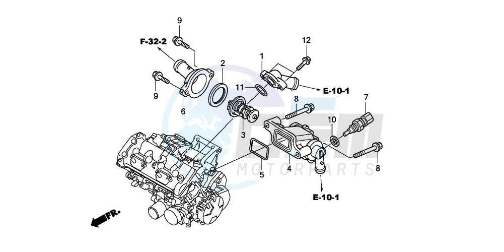 THERMOSTAT (CBF600S8/SA8/N8/NA8) blueprint