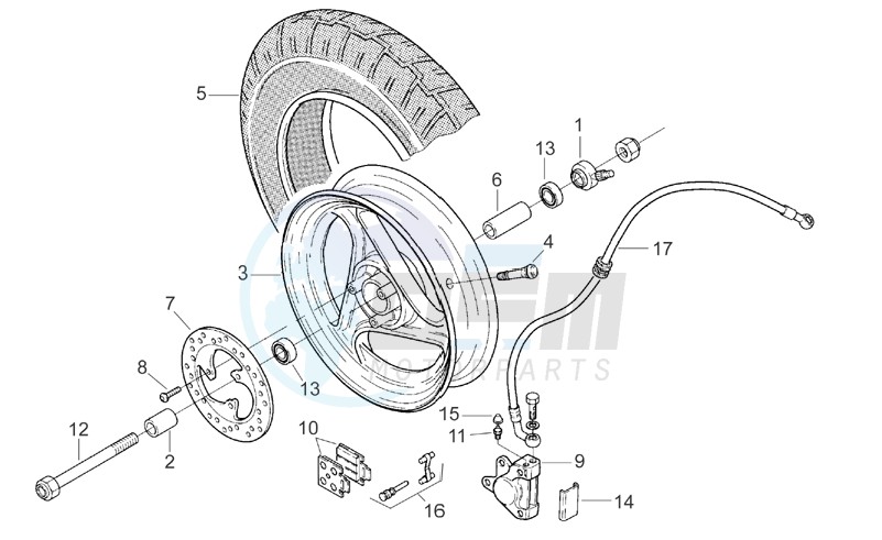 Front wheel blueprint