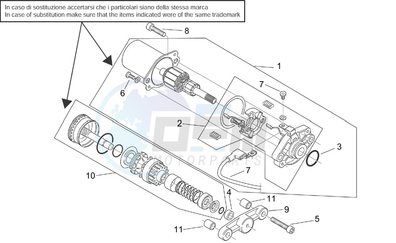 Starter motor image