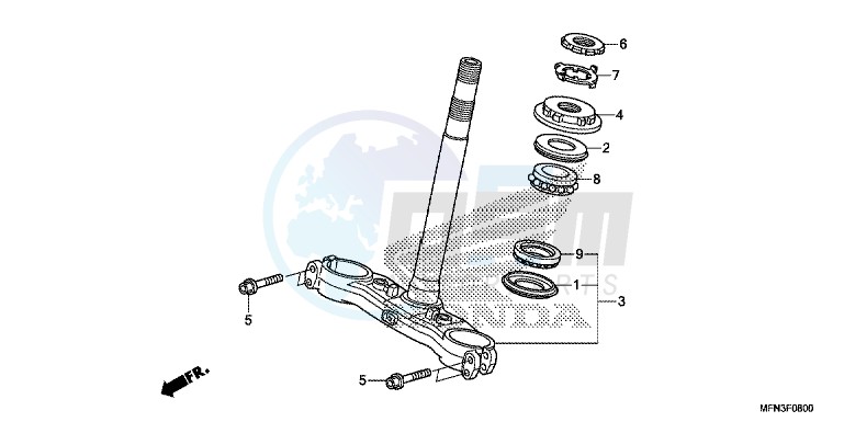 STEERING STEM blueprint