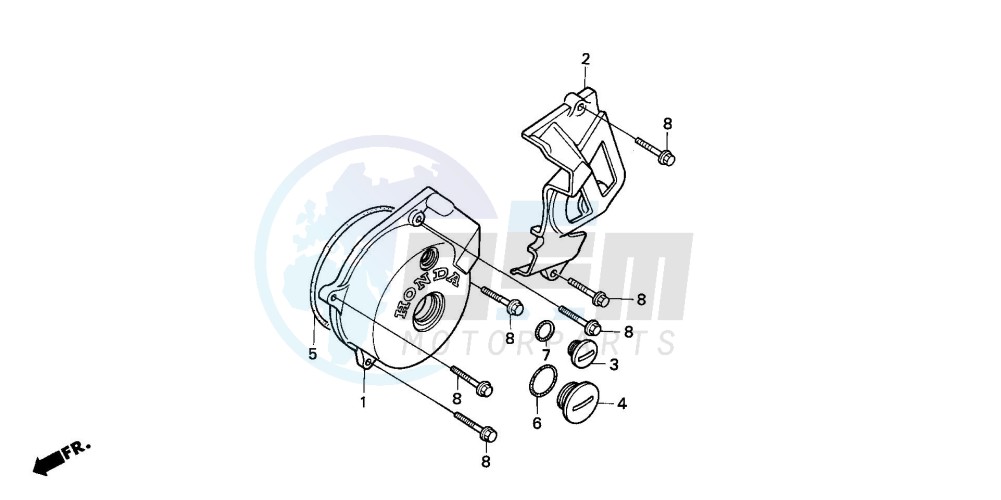 LEFT CRANKCASE COVER image