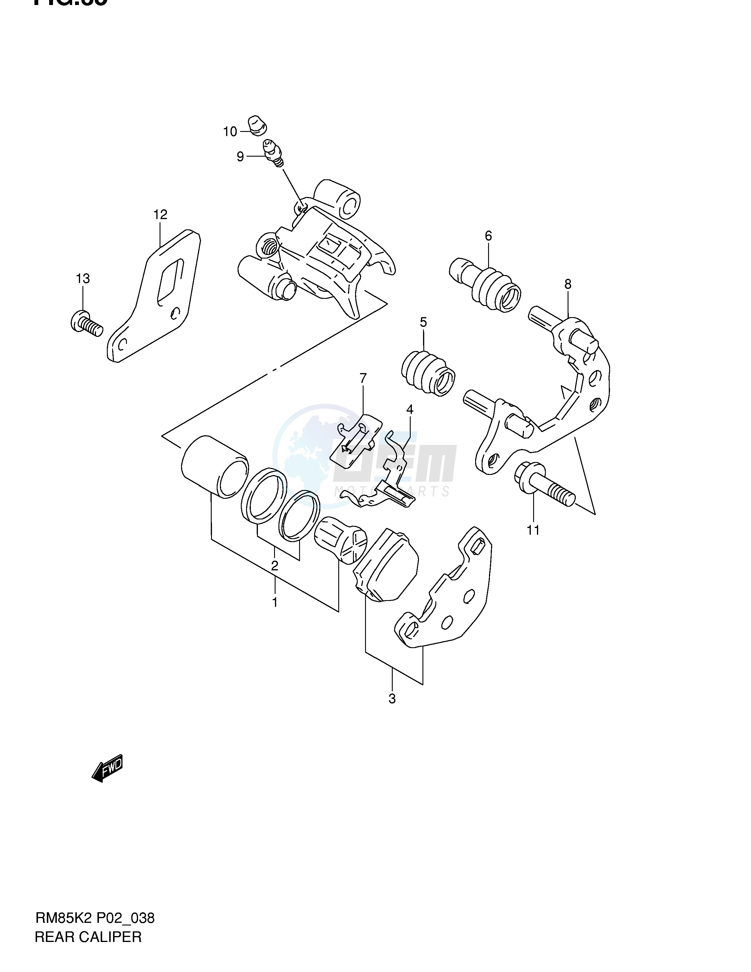 REAR CALIPER image