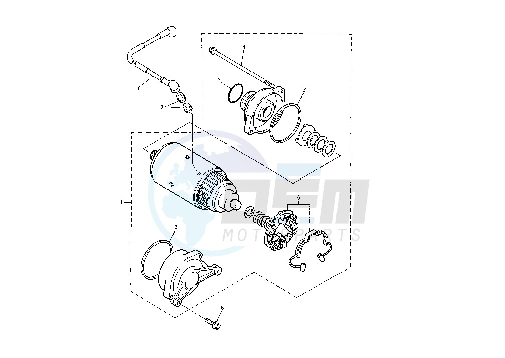 STARTING MOTOR image