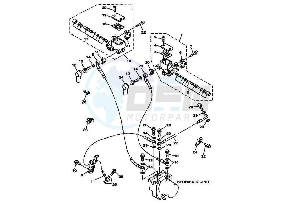 MASTER CYLINDER WITH ABS blueprint