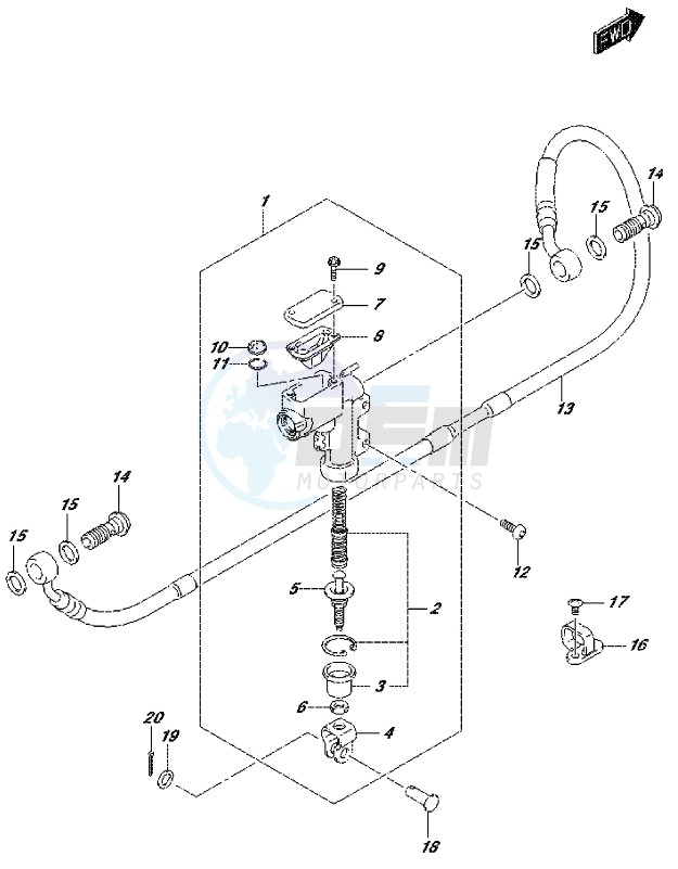 REAR MASTER CYLINDER image