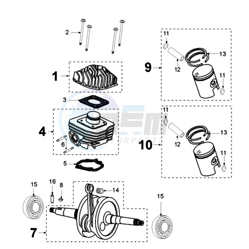 CRANKSHAFT PULSAIR ALU image