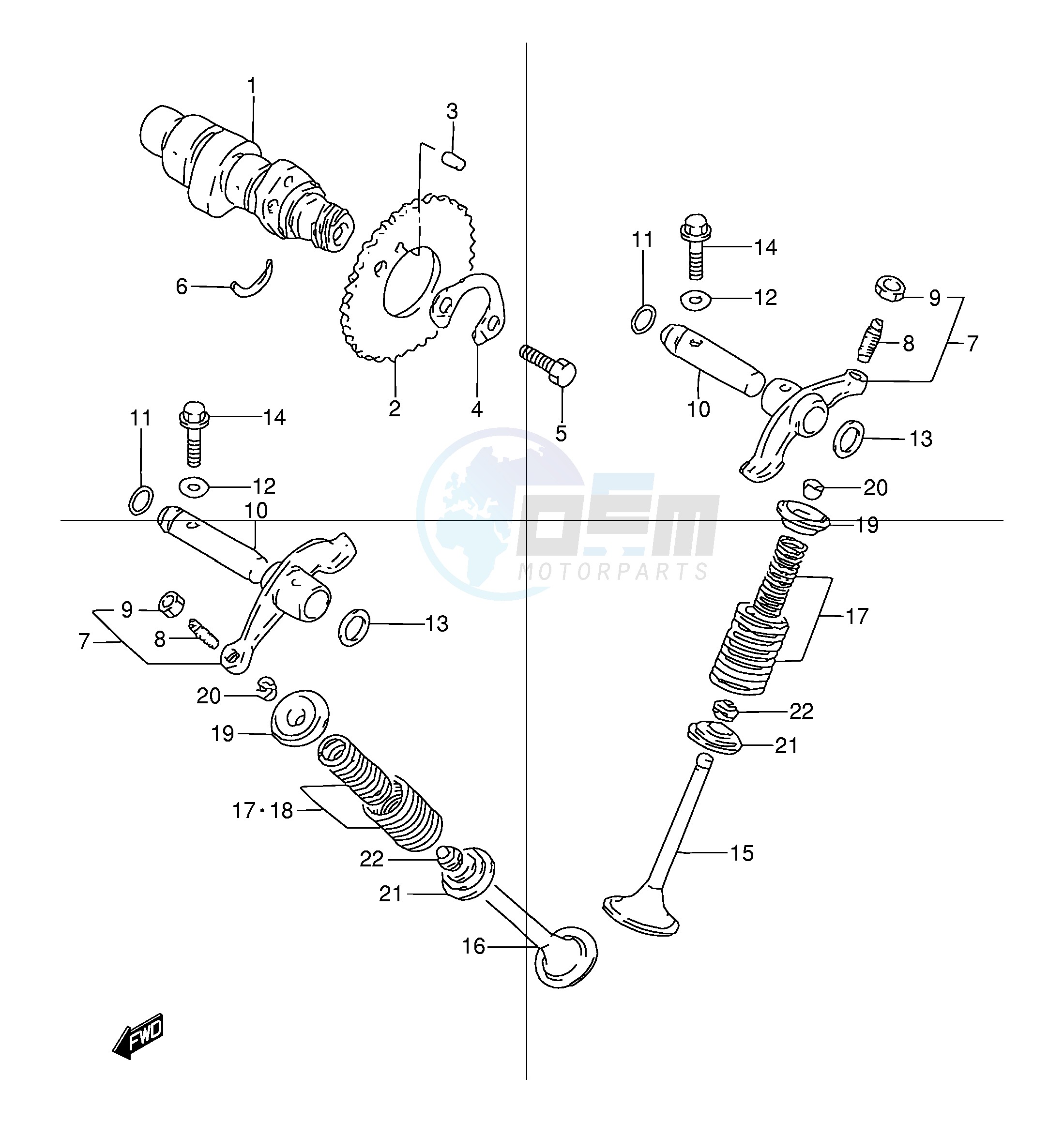 CAM SHAFT - VALVE blueprint