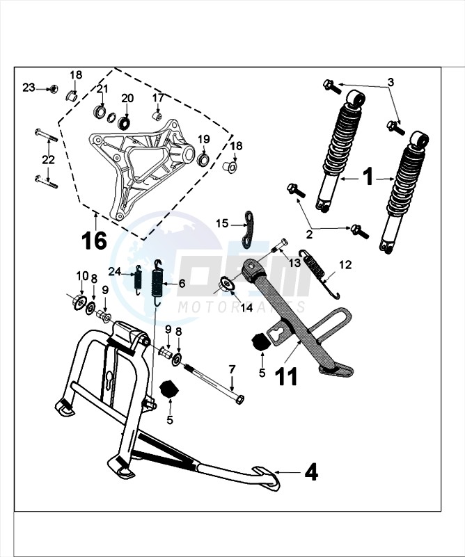 SUSPENSION AND STAND blueprint