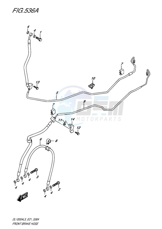 FRONT BRAKE HOSE image