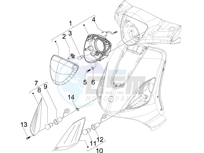 Head lamp - Turn signal lamps image