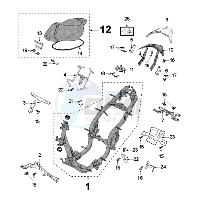 FRAME AND SADDLE image