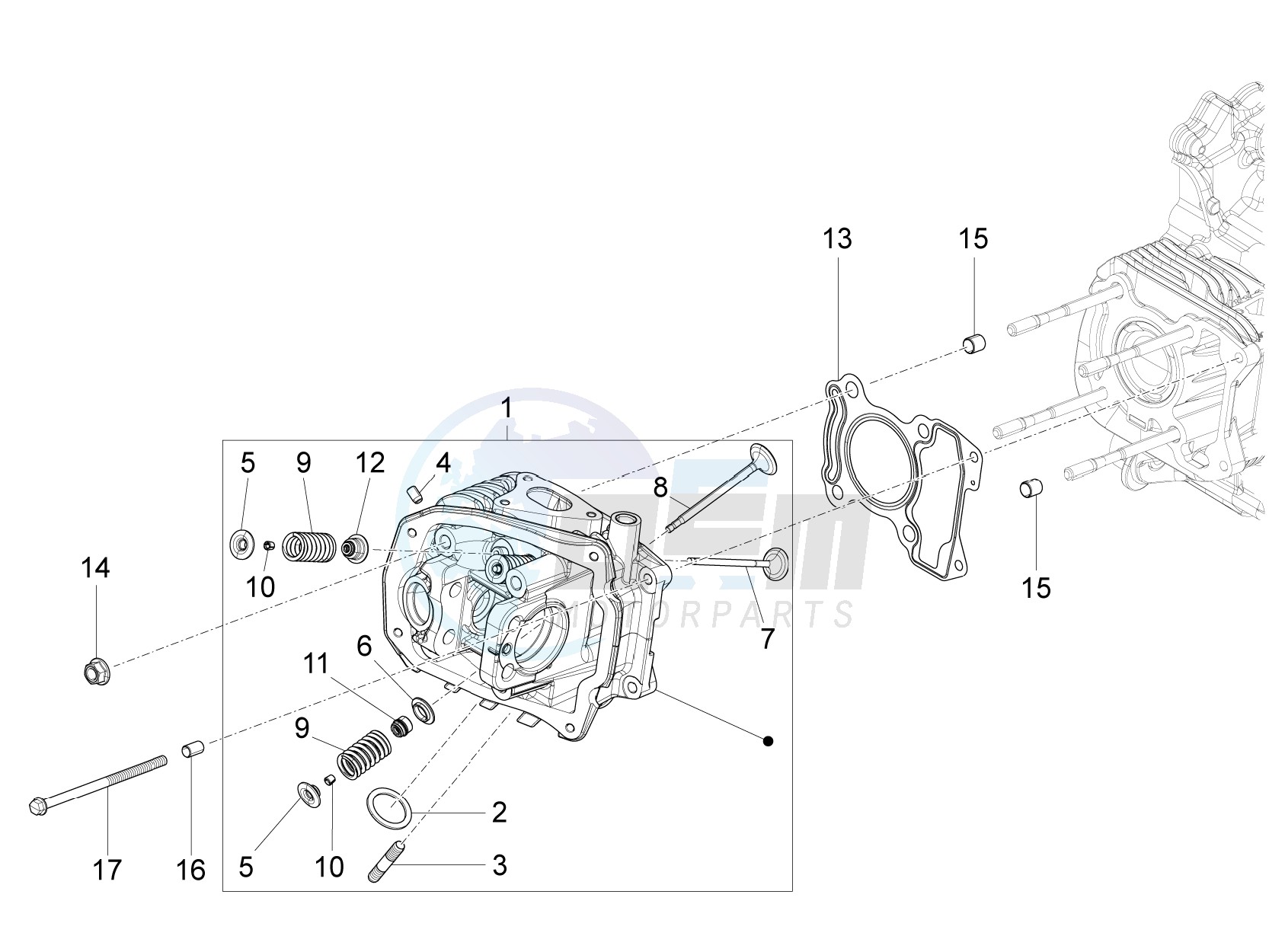 Cilinder head unit - Valve image