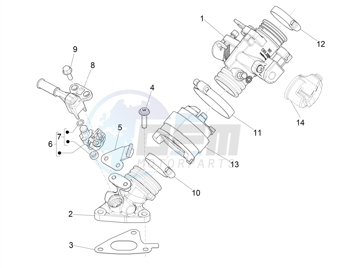 Throttle body - Injector - Induction joint image