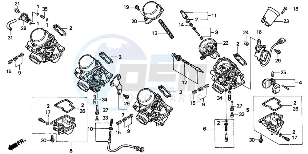 CARBURETOR (COMPONENT PARTS) image