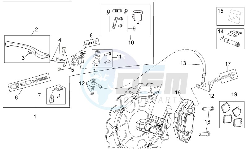 Front brake system II blueprint