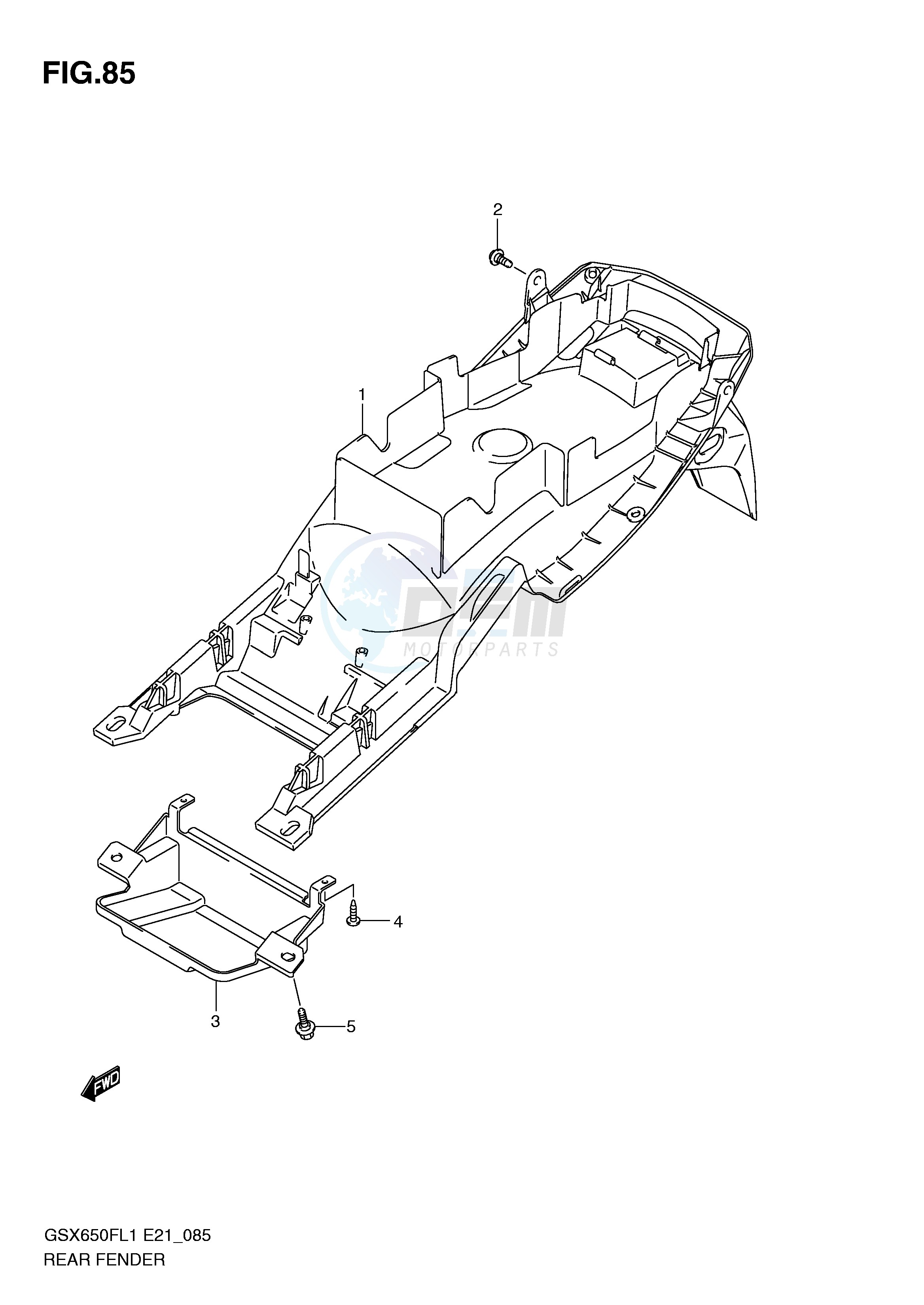 REAR FENDER (GSX650FUL1 E21) blueprint