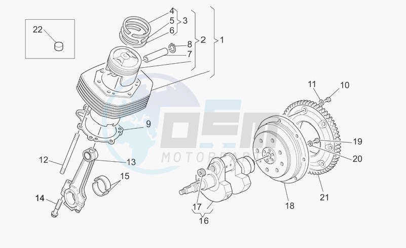 Crankshaft cpl. blueprint