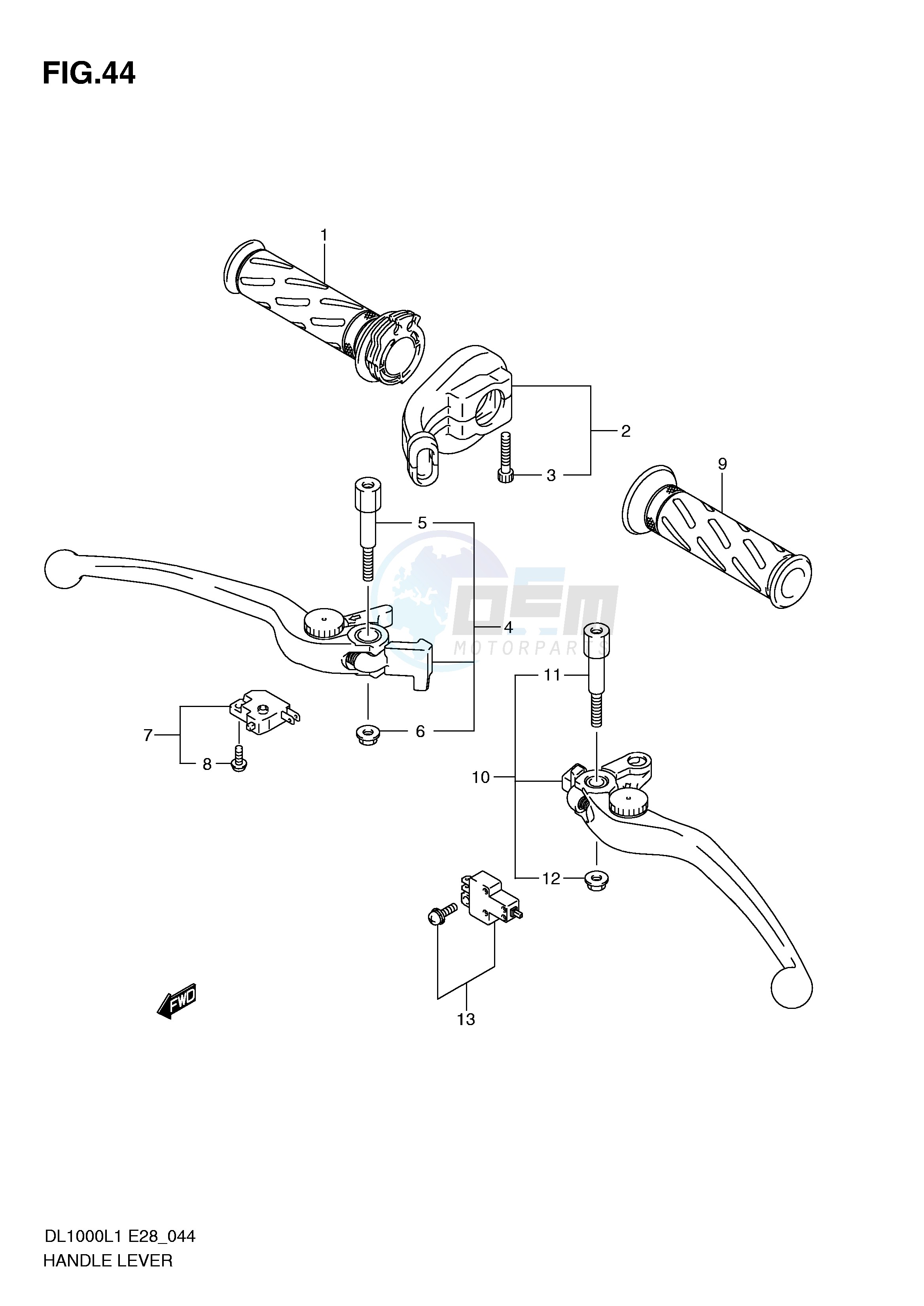 HANDLE LEVER blueprint