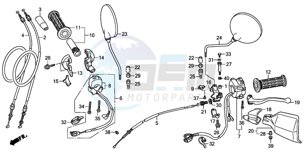 HANDLE LEVER/SWITCH/CABLE blueprint