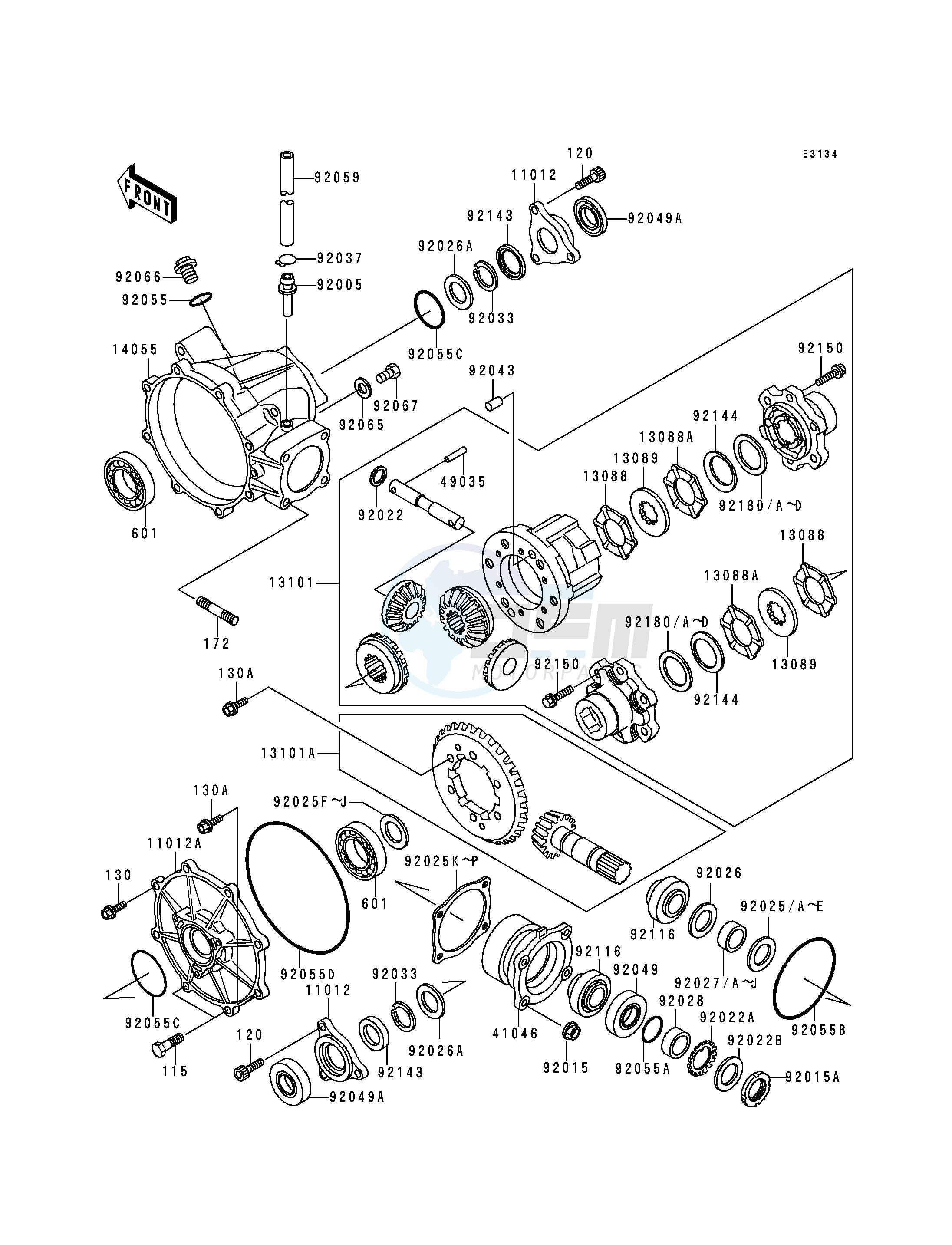 DRIVE SHAFT -- DIFFERENTIAL- - image