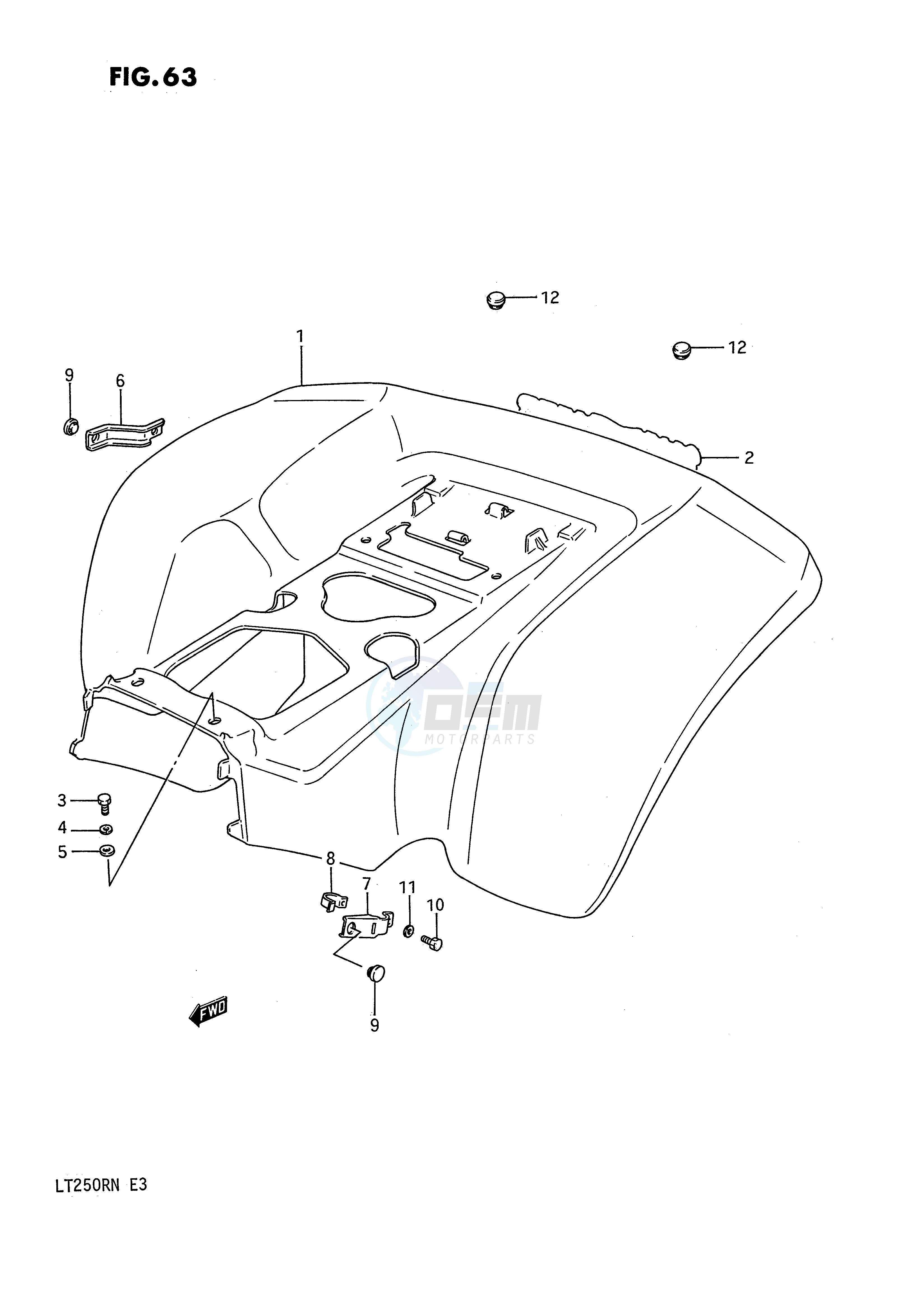 REAR FENDER (MODEL F G) image