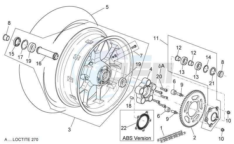 Rear wheel blueprint
