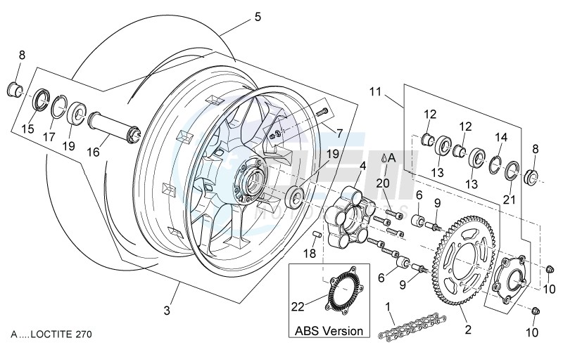 Rear wheel image