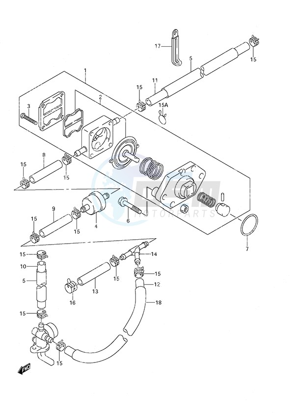 Fuel Pump S/N 511204 to 51XXXX blueprint