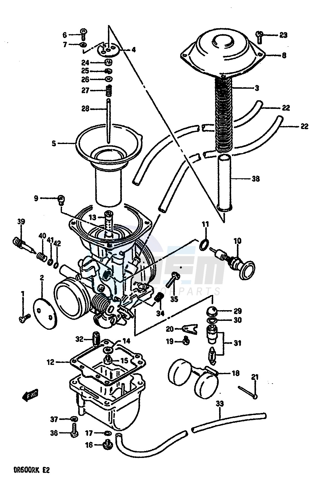 CARBURETOR (MODEL H J K E18) image