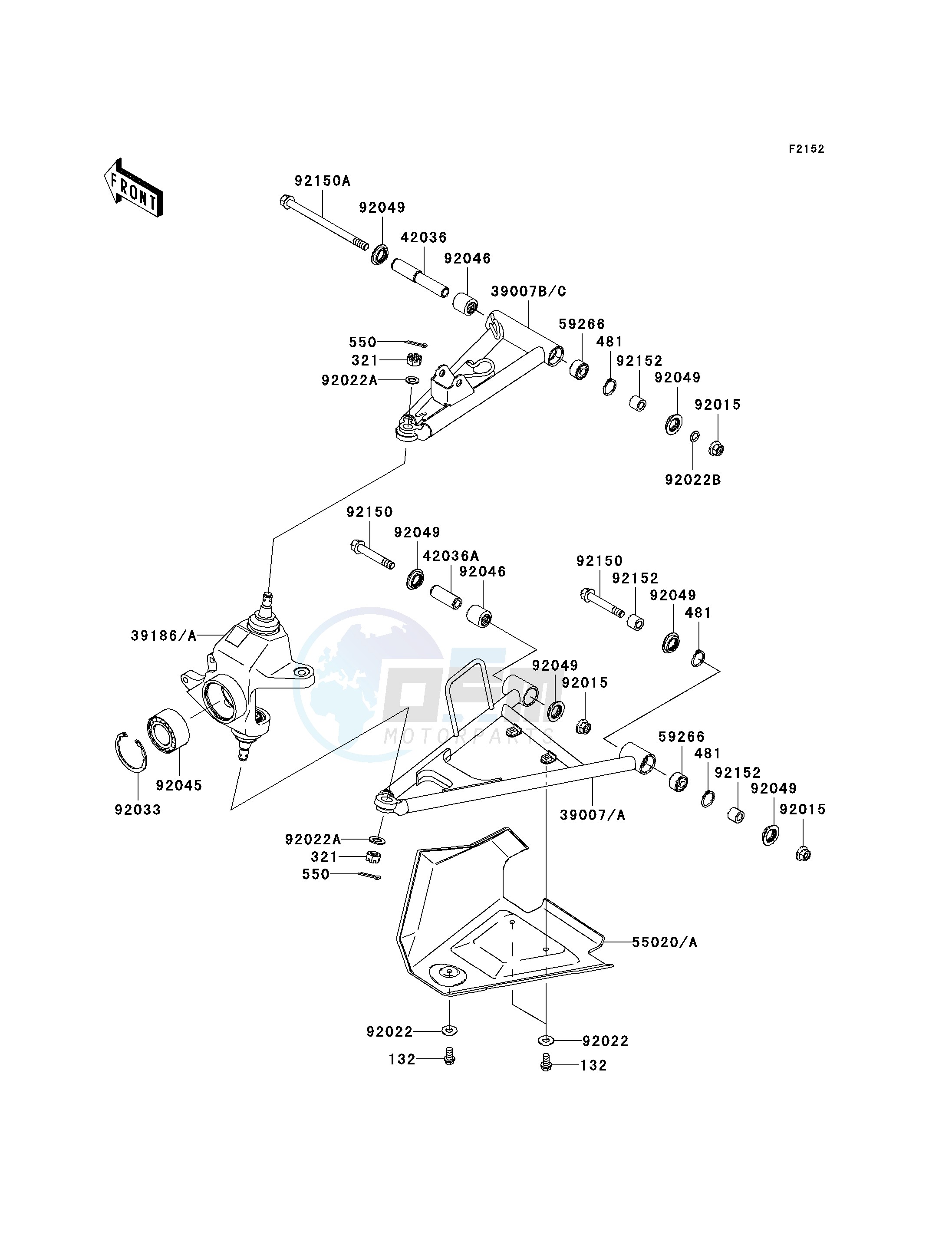 FRONT SUSPENSION--  - JKAVFDC1 6B503252- - image