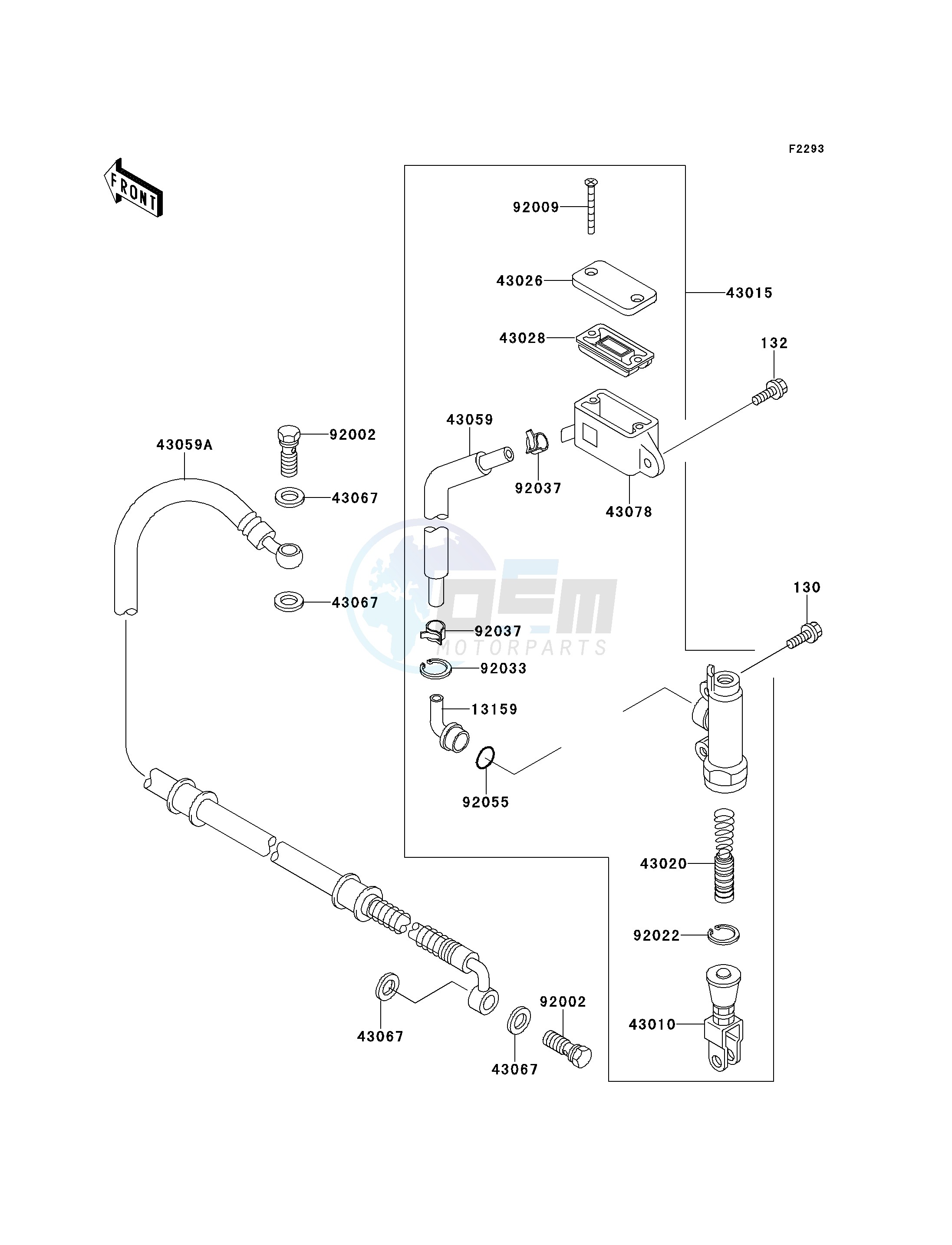 REAR MASTER CYLINDER image