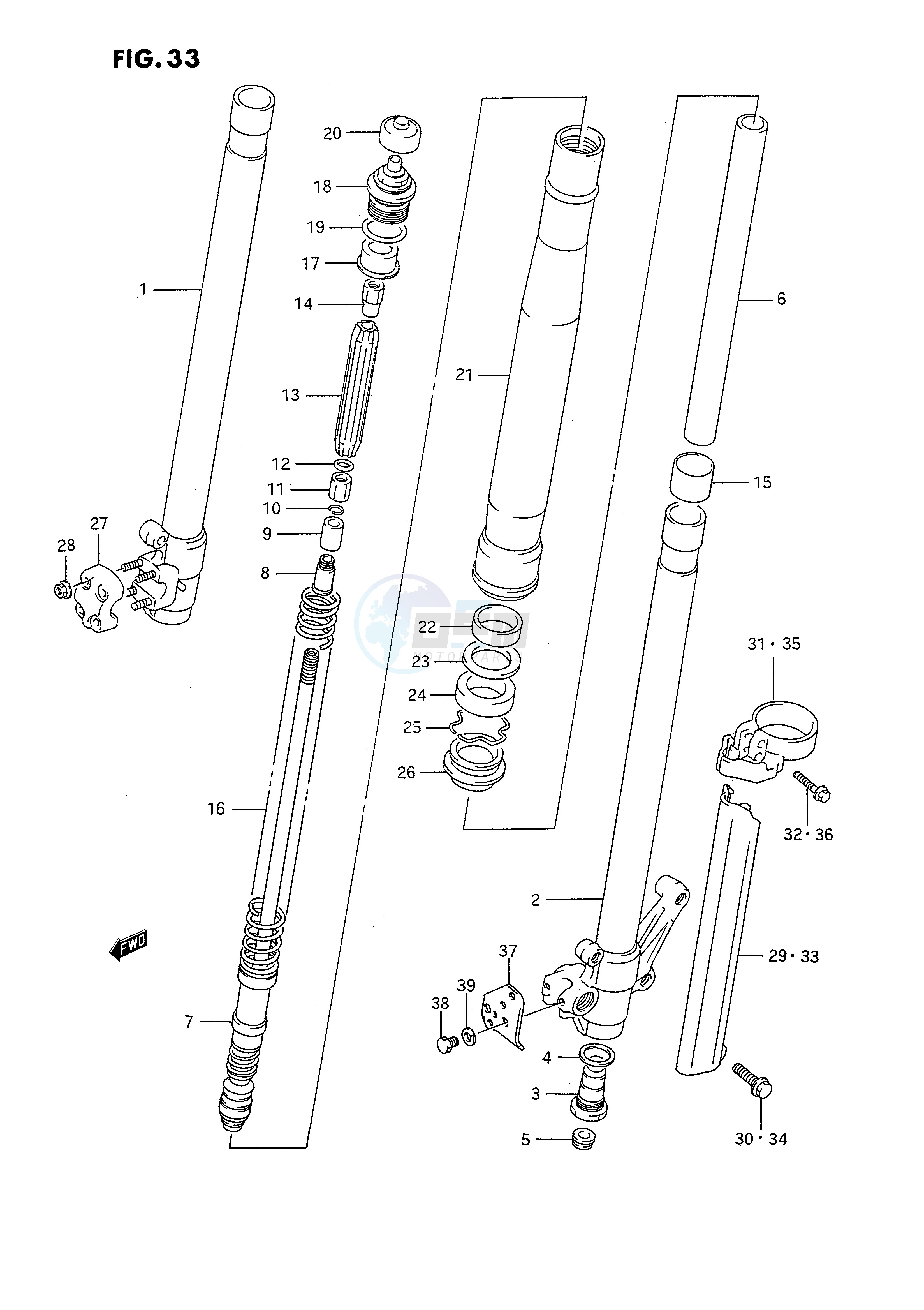 FRONT DAMPER (MODEL K) image