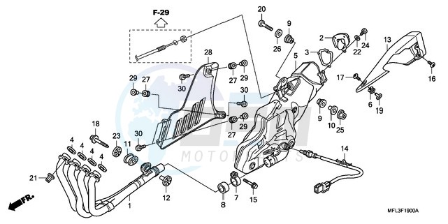 EXHAUST MUFFLER blueprint