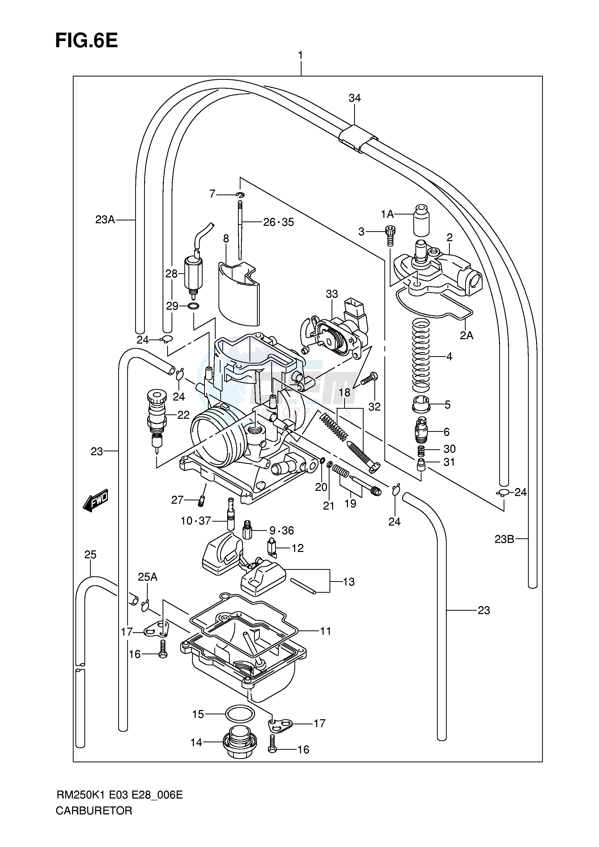 CARBURETOR (MODEL K6) image