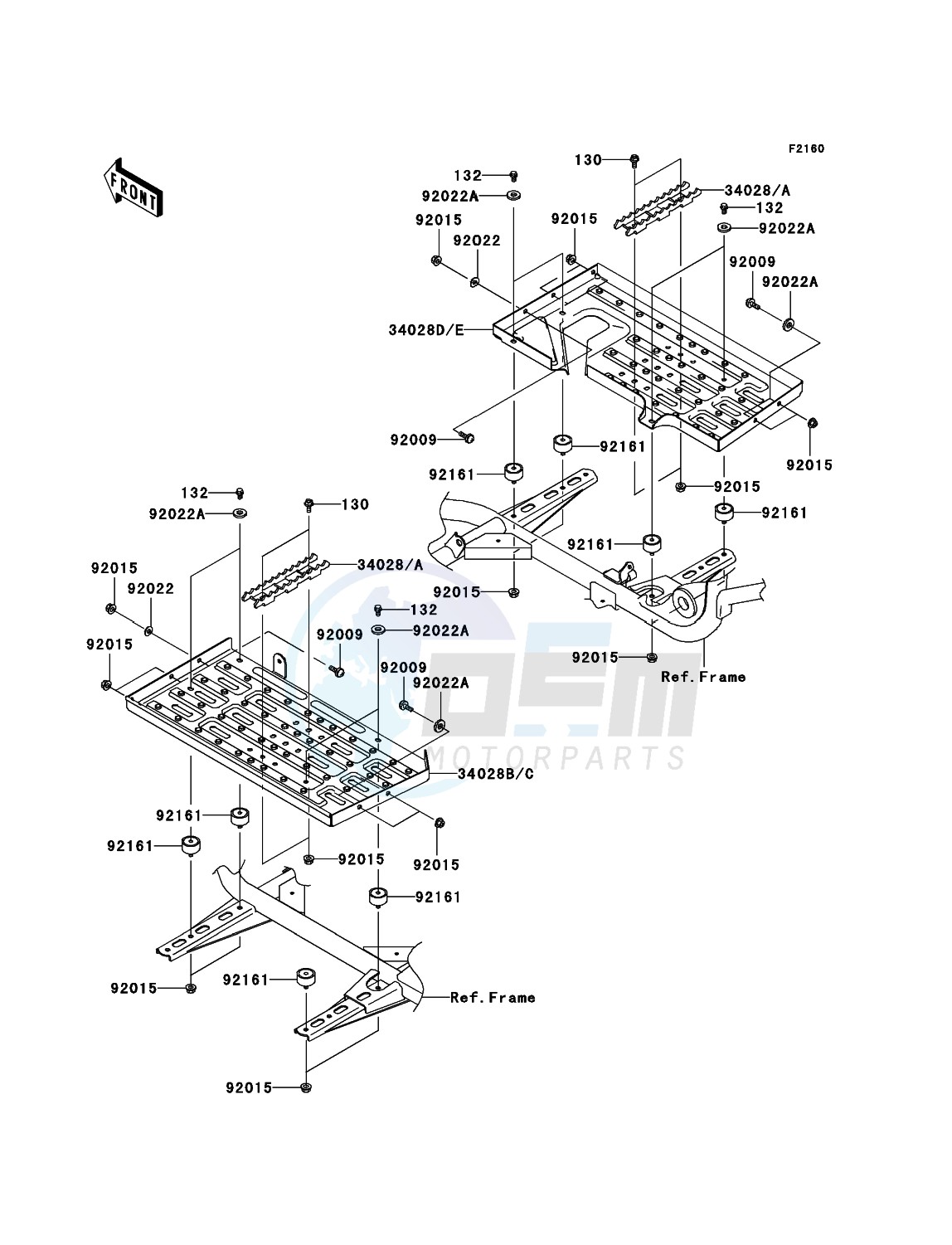 Footrests blueprint