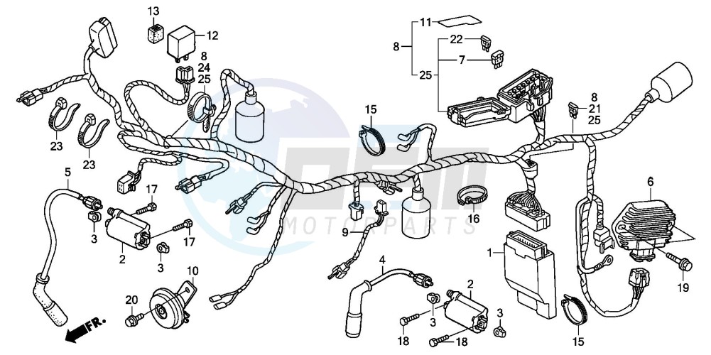 WIRE HARNESS (XL125V1/2/3/4/5/6) image