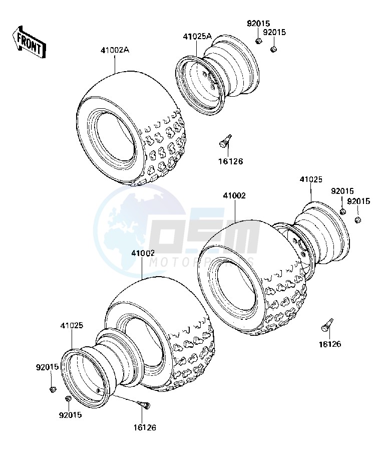 WHEELS TIRES -- 84-85 C2_C3- - image