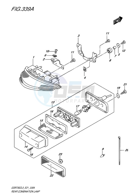 REAR COMBINATION LAMP image